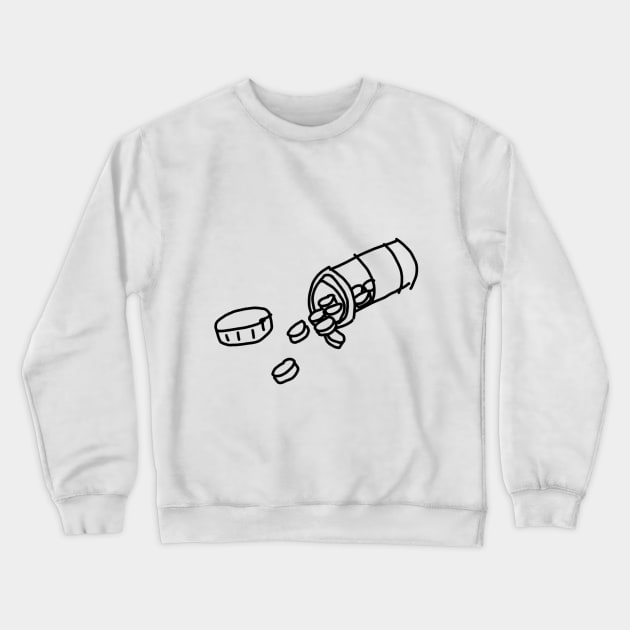 pills Crewneck Sweatshirt by the doodler